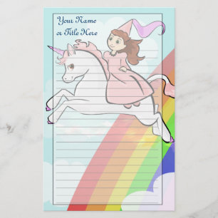Princess and Unicorn Stationery
