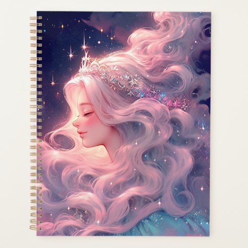 Princess Anime Girl Made Of Stars Planner