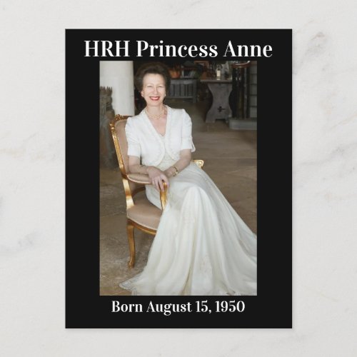 Princess Anne born August 15 1950 Postcard