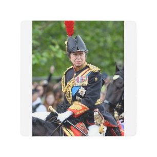 Princess Anne Gold Stick in Waiting @ Coronation Metal Print