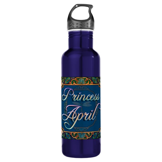 Princess April Water Bottle (Front)