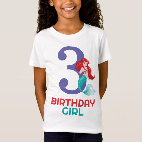 Princess Ariel Birthday Girl T_Shirt