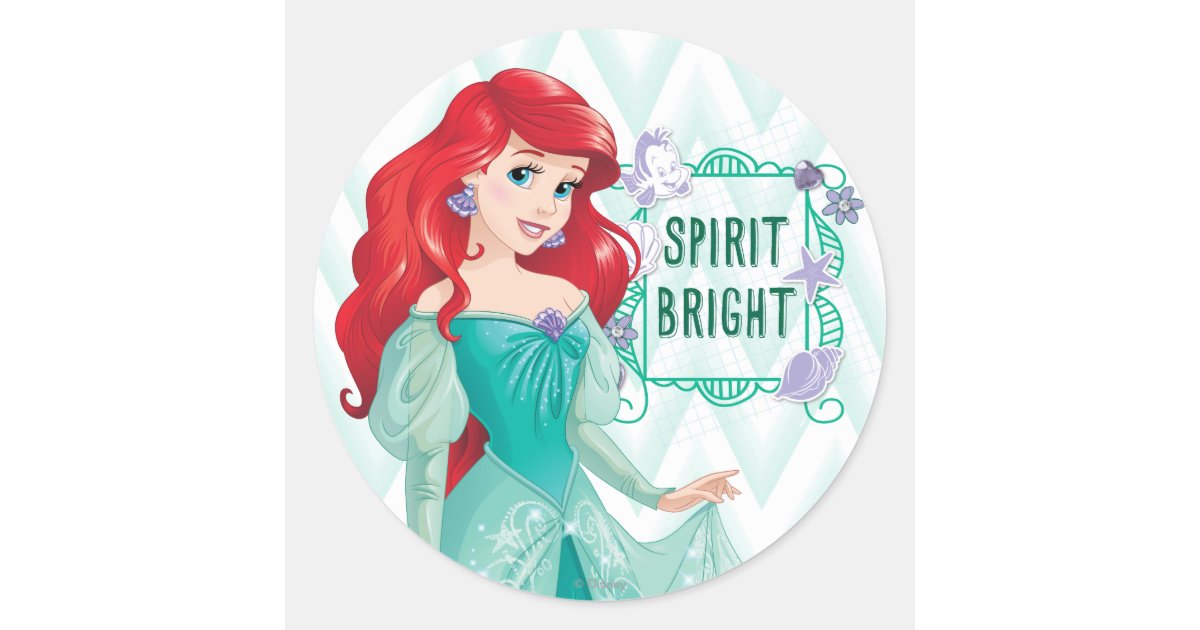 Princess Ariel Classic Round Sticker | Zazzle