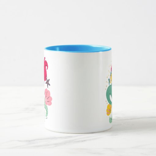 Princess Ariel Holding Flounder Illustration Mug Zazzle 9370