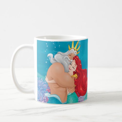 Princess Ariel  King Triton Hug Coffee Mug