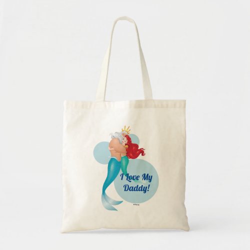 Princess Ariel  King Triton Hug Tote Bag