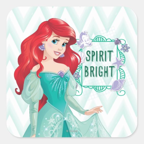 Princess Ariel Square Sticker