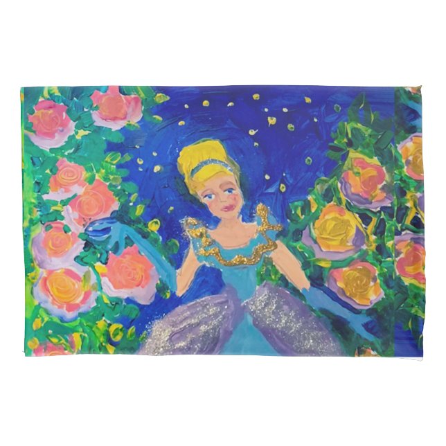 Princess "Art by Kids" Pillow Case (Front)