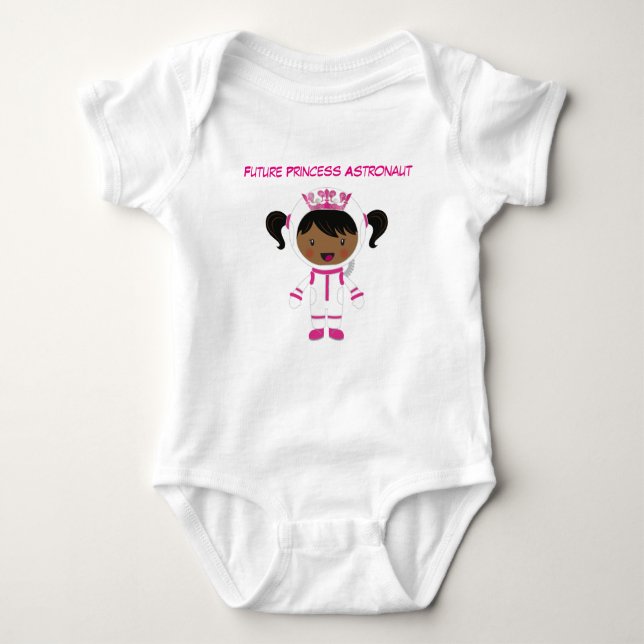 Princess Astronaut Baby Bodysuit (Front)