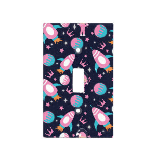 Princess Astronaut Crown Moon Space Light Switch Cover