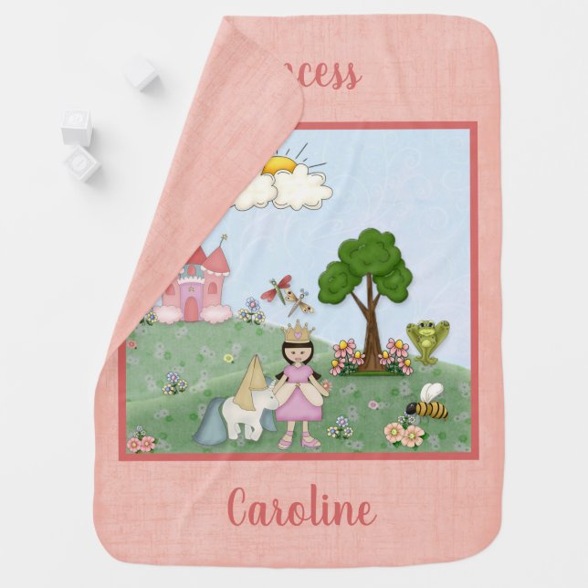 Princess at Heart - Asian Princess Baby Blanket (In Situ)