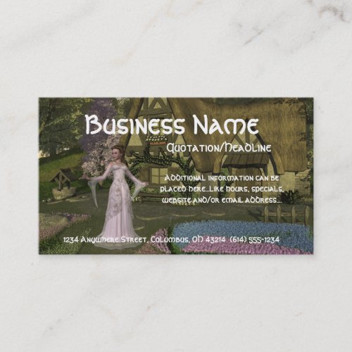 Princess at the Cottage Business Cards (Realtor)