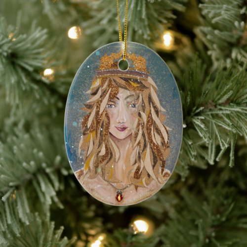 Princess Aurelie by Susan M Epperly  Ceramic Ornament