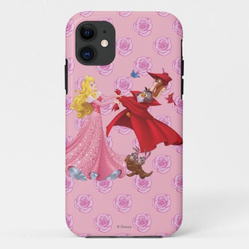 Princess Aurora and Forest Animals iPhone 11 Case