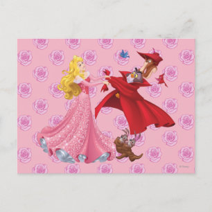 Princess Aurora and Forest Animals Postcard