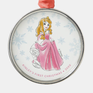 Princess Aurora   Baby's First Christmas Metal Ornament