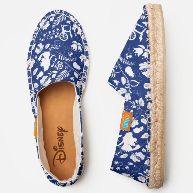 Princess Aurora Blue Pattern Espadrilles (Side)