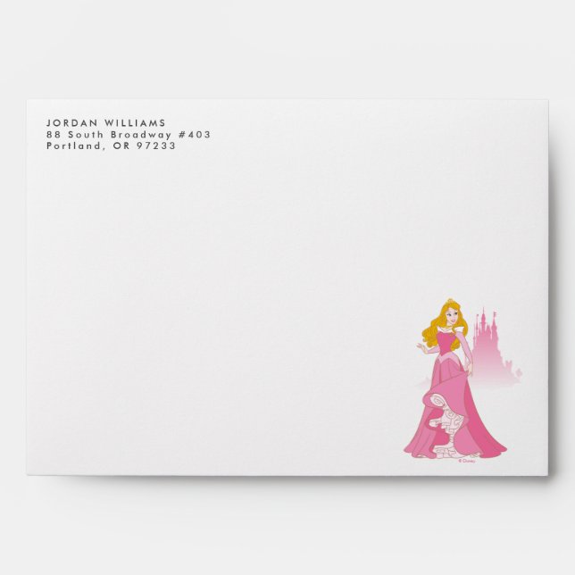 Princess Aurora & Castle Graphic Envelope (Front)
