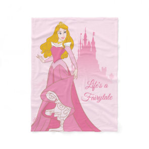 Princess Aurora & Castle Graphic Fleece Blanket