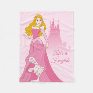 Princess Aurora & Castle Graphic Fleece Blanket