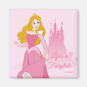 Princess Aurora & Castle Graphic Magnet