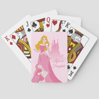 Princess Aurora & Castle Graphic Playing Cards