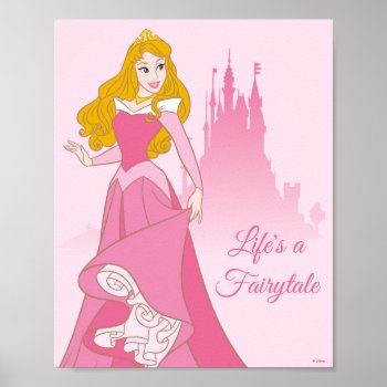 Princess Aurora & Castle Graphic Poster by DisneyPrincess at Zazzle