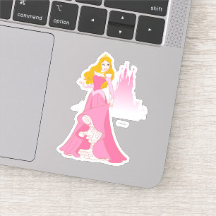Princess Aurora & Castle Graphic Sticker
