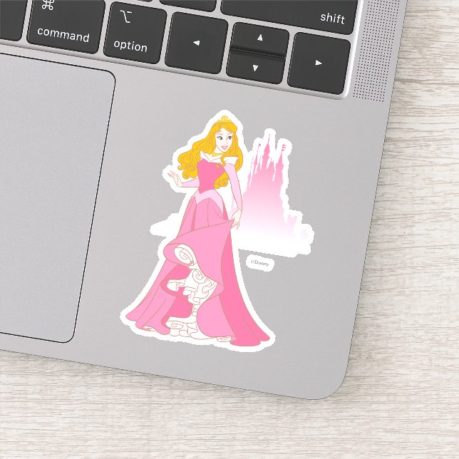 Princess Aurora & Castle Graphic Sticker (Detail)