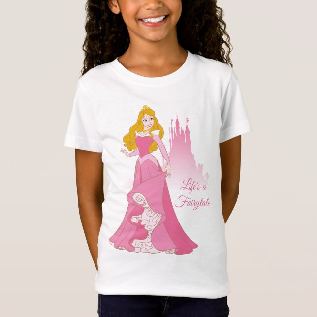 Princess Aurora & Castle Graphic T-Shirt (Front)