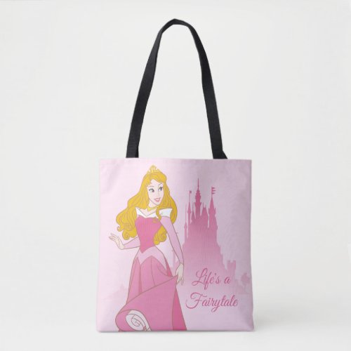 Princess Aurora  Castle Graphic Tote Bag