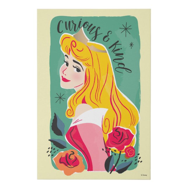 Princess Aurora - Curious & Kind Faux Canvas Print (Front)