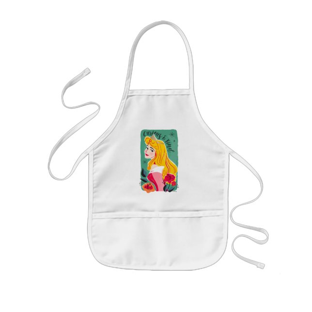 Princess Aurora - Curious & Kind Kids' Apron (Front)
