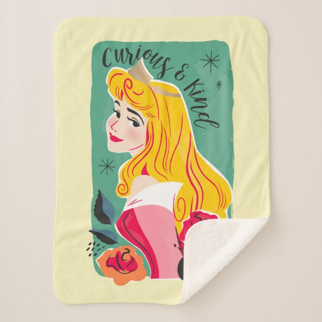 Princess Aurora - Curious & Kind Sherpa Blanket (Front)