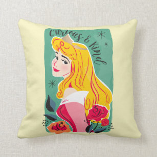 Disney Princess Aurora Sleeping Beauty Soft Pink Throw Pillow, 18x18,  Multicolor