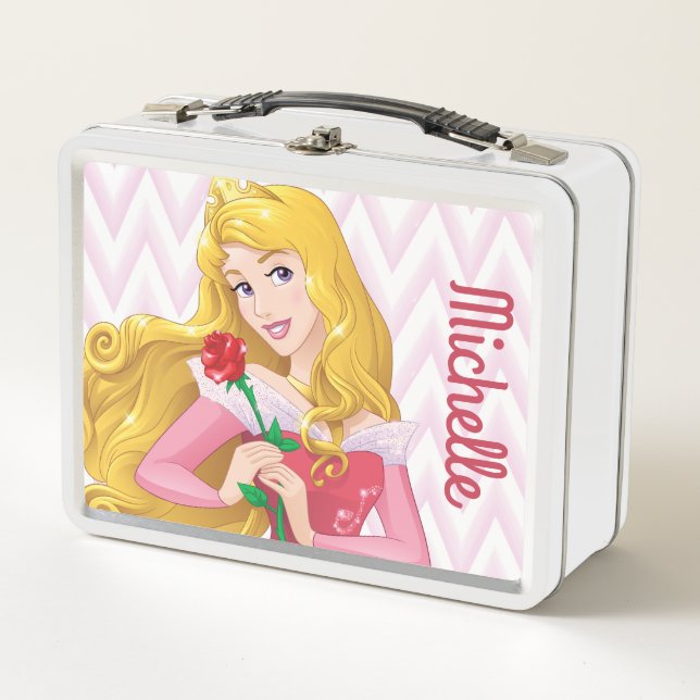 Princess Aurora - Personalized Metal Lunch Box (Front)