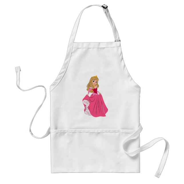 Princess Aurora Pretty in Pink Adult Apron (Front)