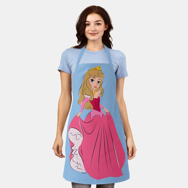 Princess Aurora Pretty in Pink Apron (Worn)