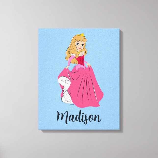 Princess Aurora Pretty in Pink Canvas Print (Front)
