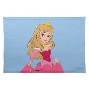 Princess Aurora Pretty in Pink Cloth Placemat