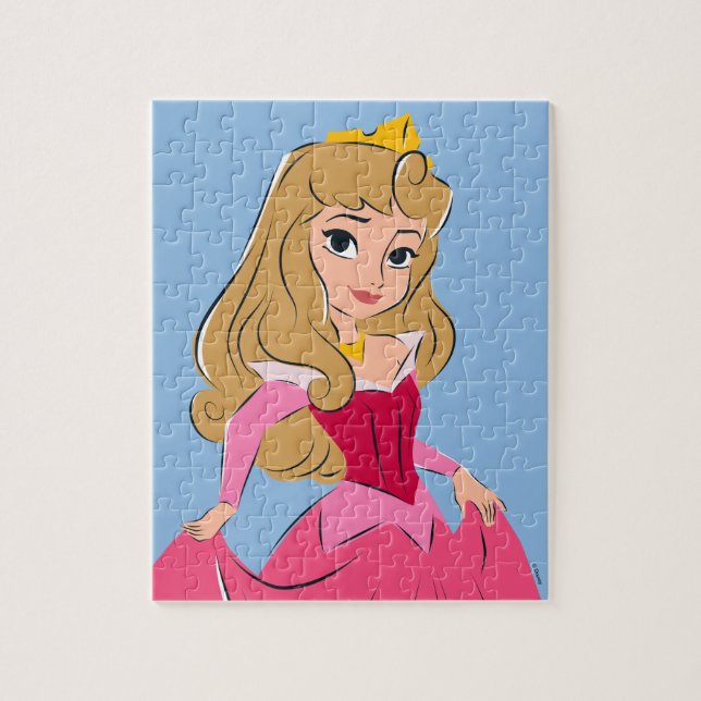 Princess Aurora Pretty in Pink Jigsaw Puzzle (Vertical)