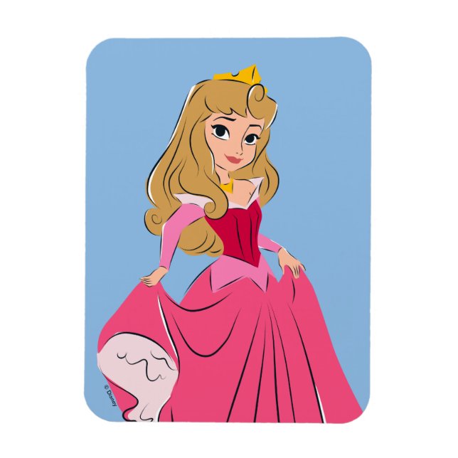 Princess Aurora Pretty in Pink Magnet (Vertical)