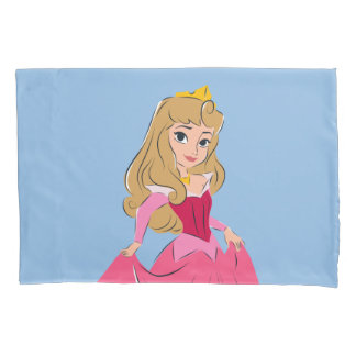 Princess Aurora Pretty in Pink Pillow Case