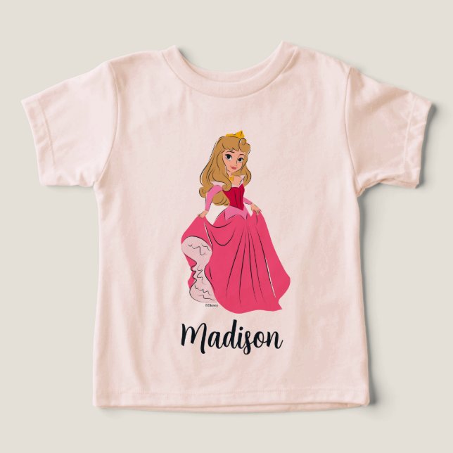 Princess Aurora Pretty in Pink Toddler T-shirt (Design Front)