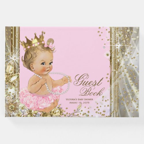 Princess Baby Girl Shower Guest Book