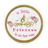 Princess Baby shower cupcake toppers Edible Edible Frosting Rounds (Front)