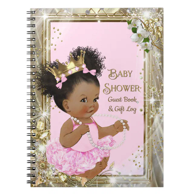 Princess Baby Shower Gift Log and Guest Book Zazzle