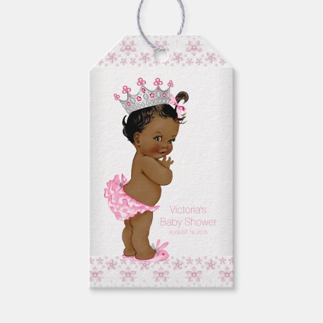 Princess Baby Shower Gift Tags (Front)