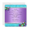 Princess Baby Shower Girl Teal Blue Purple Damask