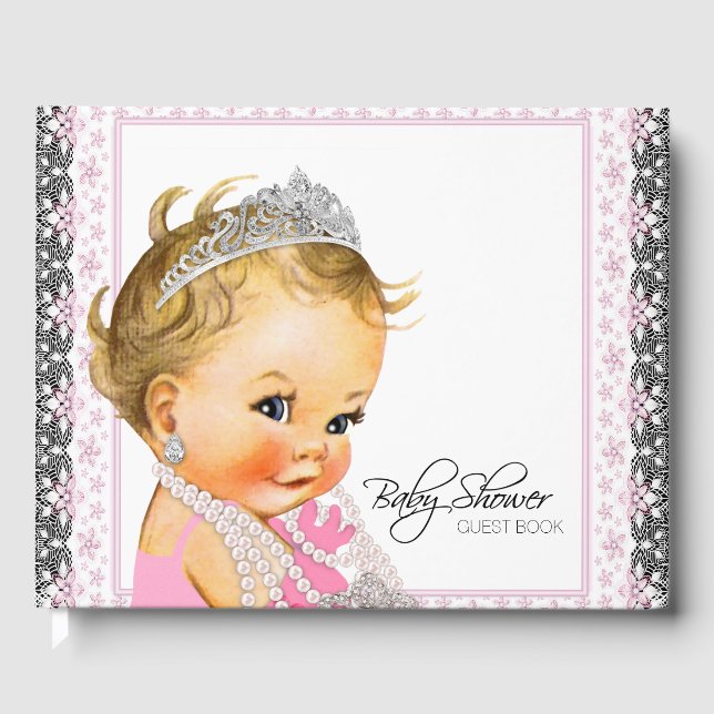 Princess Baby Shower Guest Book (Front)